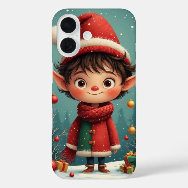 Funda iPhone 16 Cute Little Boy Elf iPhone / iPad case (Reverso )