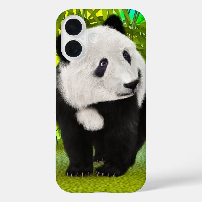 Funda iPhone 16 Cute Panda Bear Kawaii Animal Lover Perfecto Regal (Reverso )