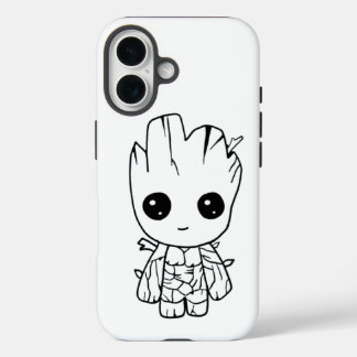 Funda iPhone 16 Cute Tree Cartoon Character | Adorable Chibi Natur