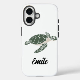 Funda iPhone 16 cute turtle phone case