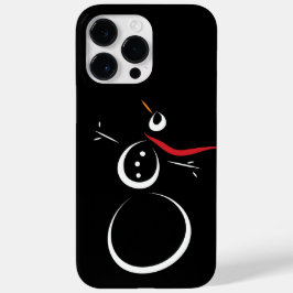 Funda iPhone 16 Cute Winter Snowman Black
