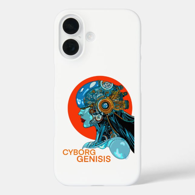 Funda iPhone 16 Cyborg Genesis: The Birth of Steel & Soul (Reverso )