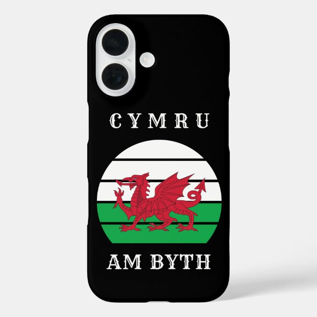Funda iPhone 16 Cymru, Bandera De Gales, Está Orgulloso De Ser Gal (Reverso )