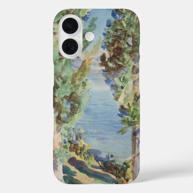Funda iPhone 16 Cypreses de Corfú por John Singer Sargent (Reverso )