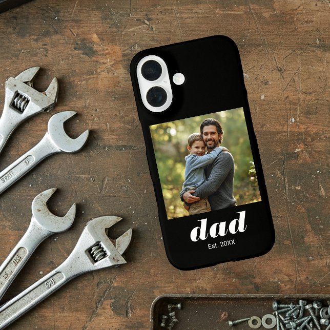 Funda iPhone 16 Dad Established Photo Father's Day (Subido por el creador)