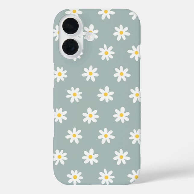 Funda iPhone 16 Daisy Boho Floral (Reverso )