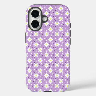 Funda iPhone 16 daisy dots lilac