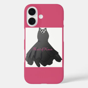 Funda iPhone 16 Dama de Honor de Vestido de Boda Elegante