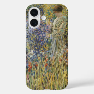 Funda iPhone 16 Dama en un jardín de Frederick Frieseke, Bella Art
