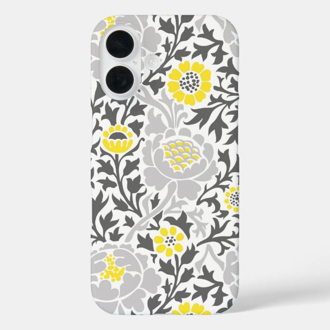 Funda iPhone 16 Damasco floral retro (Reverso )