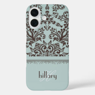 Funda iPhone 16 Damask Monogram Floral