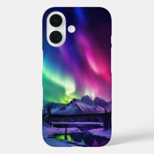 Funda iPhone 16 Danza celeste: La magia de los boreales de Aurora