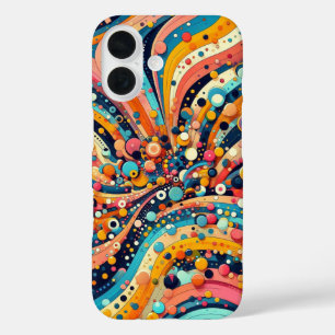 Funda iPhone 16 Danza de colores: estuche de teléfono dinámico / i