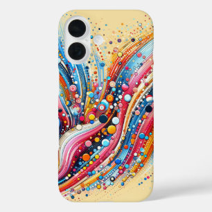 Funda iPhone 16 Danza de colores estuche para iPhone / iPad