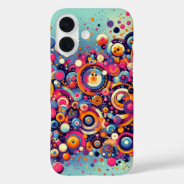 Funda iPhone 16 Danza de colores estuche para iPhone / iPad