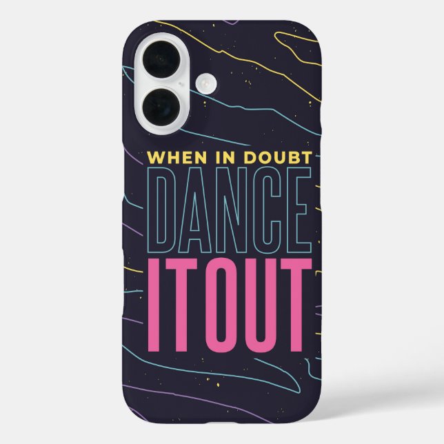 Funda iPhone 16 Danza hacia fuera - Neon Vibes (Reverso )