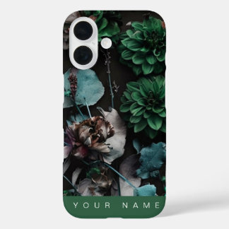 Funda iPhone 16 Dark Bloom Green