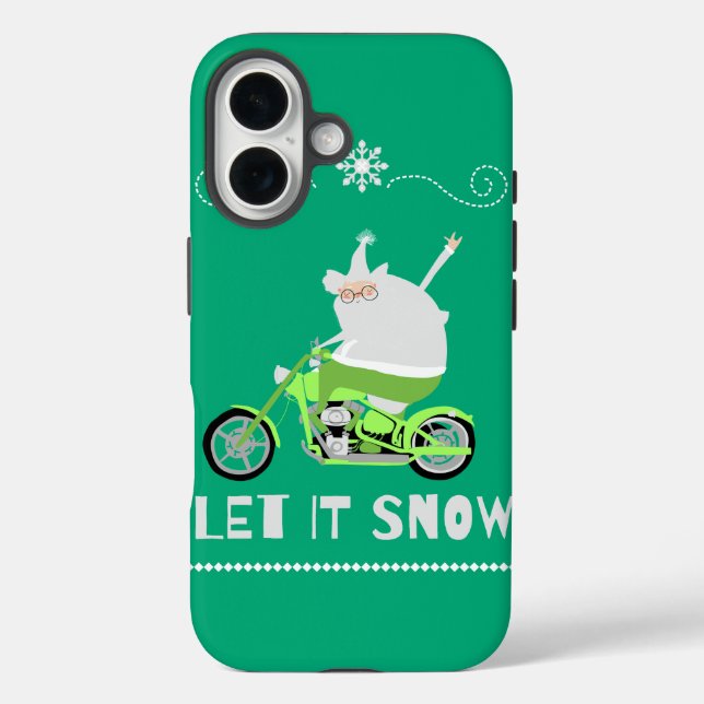 Funda iPhone 16 déjalo nevar verde (Reverso )