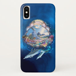 FUNDA iPhone 16 DELFINES BAJO EL FIESTA DE LA PLAYA