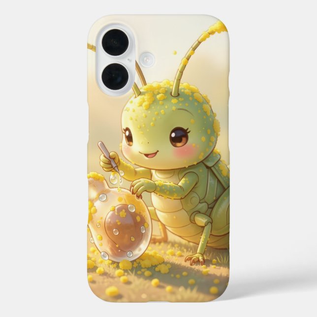 Funda iPhone 16 Der Grashüpfer und das Nektarkunstwerk (Reverso )
