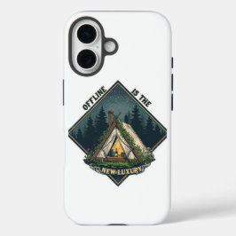Funda iPhone 16 Desconectarse Es La Nueva Lujosa Carpa Retro Dura