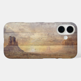 Funda iPhone 16 Desert Landscape Monument Valley And Cloudy Sky