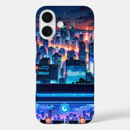Funda iPhone 16 Deslumbramiento de la ciudad de verano