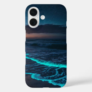 Funda iPhone 16 Deslumbramiento oceánico de medianoche
