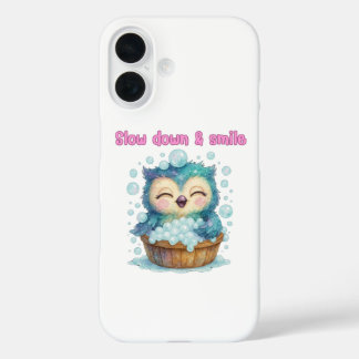 Funda iPhone 16 Despacio y sonrisa - Vibes positivas