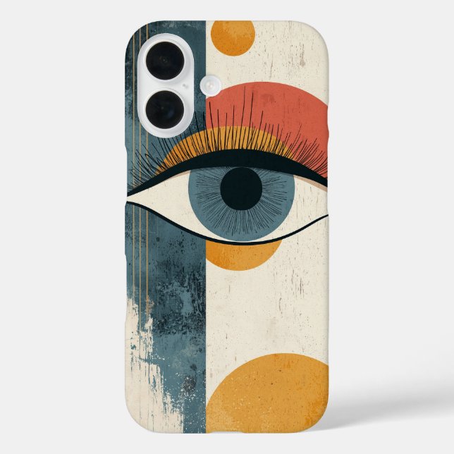 Funda iPhone 16 Despertar de ojos internos (Reverso )