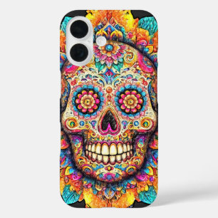 Funda iPhone 16 Día de la Calavera del Azúcar Muerto