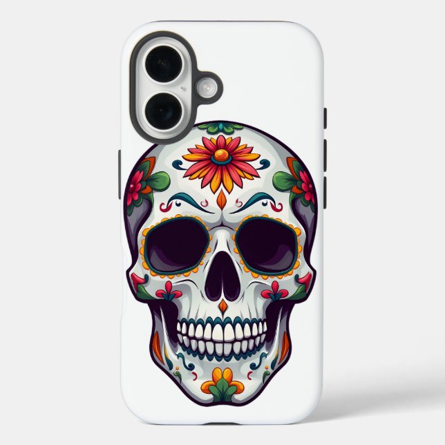 Funda iPhone 16 Día de la Calavera Muerta (Reverso )
