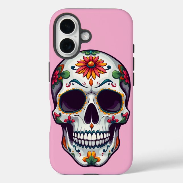 Funda iPhone 16 Día de la Calavera Muerta (Reverso )