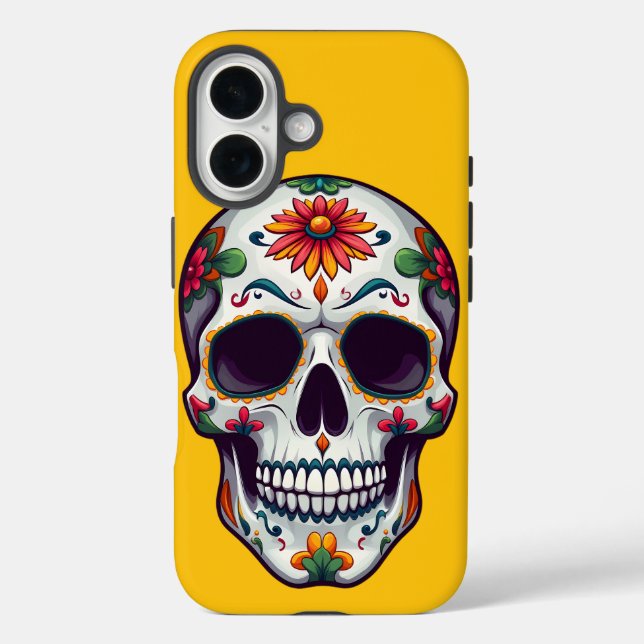 Funda iPhone 16 Día de la Calavera Muerta (Reverso )