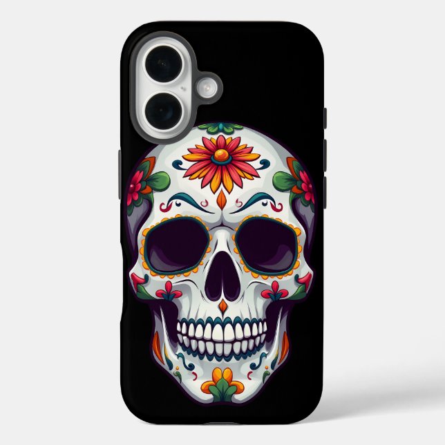 Funda iPhone 16 Día de la Calavera Muerta (Reverso )