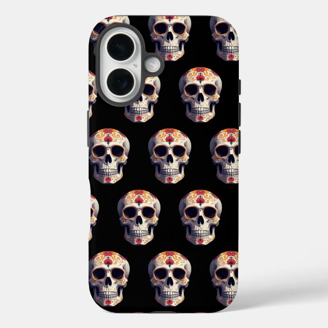 Funda iPhone 16 Día de la Calavera Muerta 2 (Reverso )
