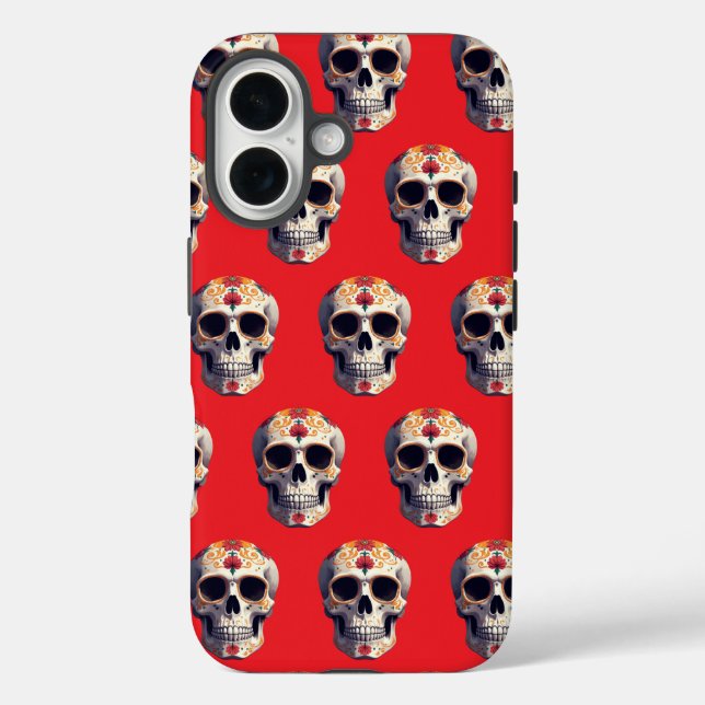 Funda iPhone 16 Día de la Calavera Muerta 2 (Reverso )