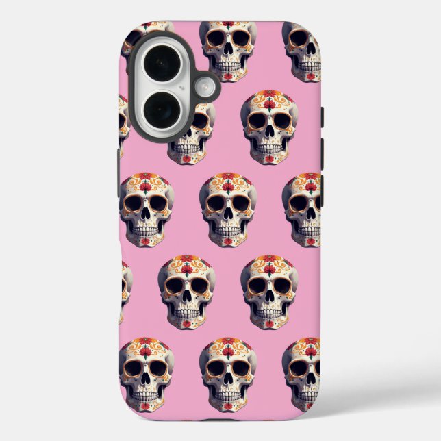 Funda iPhone 16 Día de la Calavera Muerta 2 (Reverso )