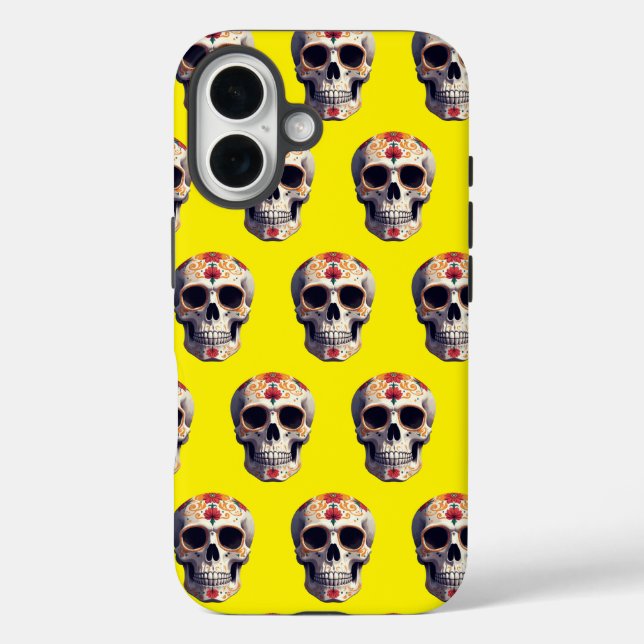 Funda iPhone 16 Día de la Calavera Muerta 2 (Reverso )