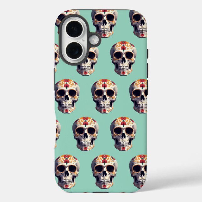 Funda iPhone 16 Día de la Calavera Muerta 2 (Reverso )