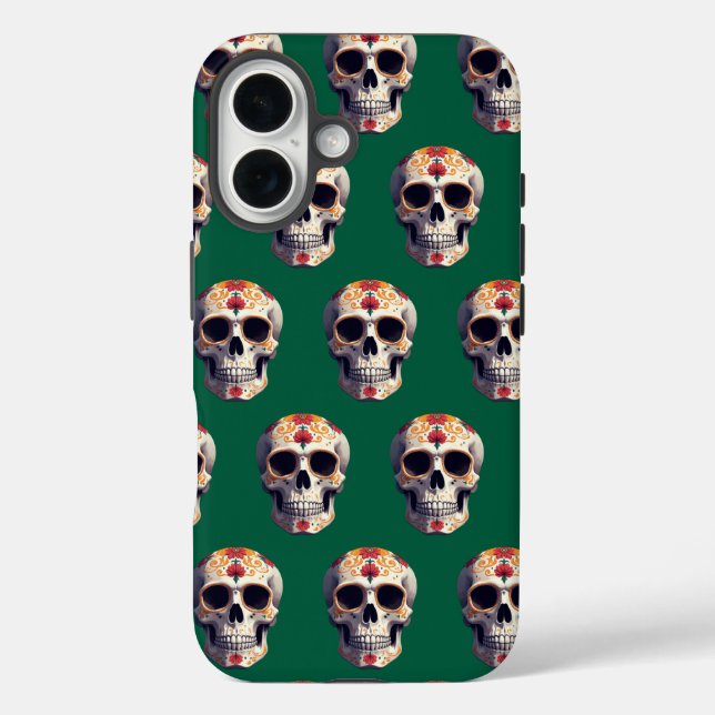 Funda iPhone 16 Día de la Calavera Muerta 2 (Reverso )