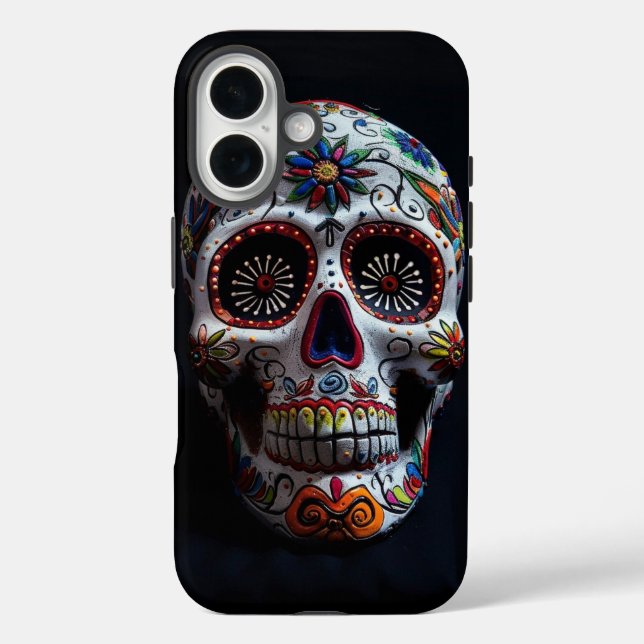 Funda iPhone 16 Día de los Muertos (Reverso )