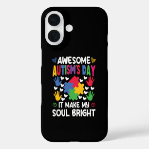 Funda iPhone 16 Día increíble del autismo hace que mi alma brille 