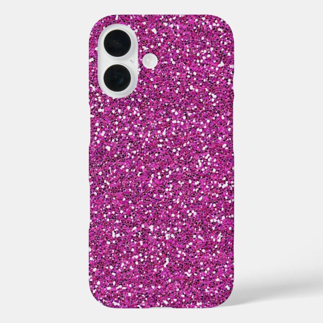 Funda iPhone 16 Diamantina rosada (Reverso )