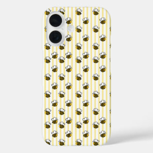 Funda iPhone 16 Dibujo continuo de abeja bumble lindo
