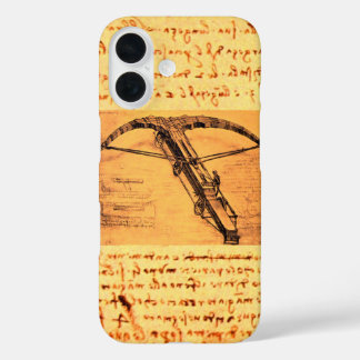 Funda iPhone 16 Dibujo del GIGANTE CROSSBOW Leonardo da Vinci