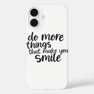 Funda iPhone 16 Difundir la alegría: Haz más de lo que te hace son