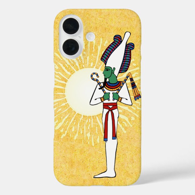 Funda iPhone 16 Dios egipcio antiguo Osiris (Reverso )