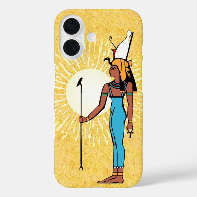 Funda iPhone 16 Diosa Mut del Antiguo Egipto (Reverso )