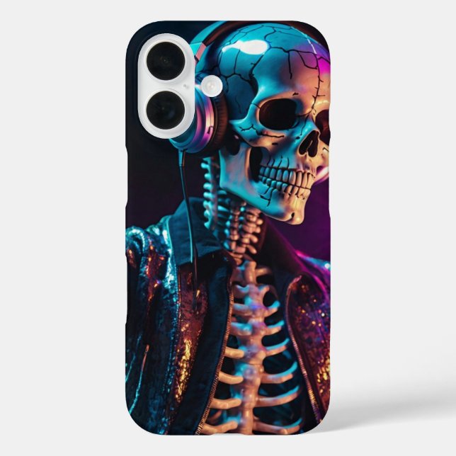 Funda iPhone 16 Disco Skeleton (Reverso )